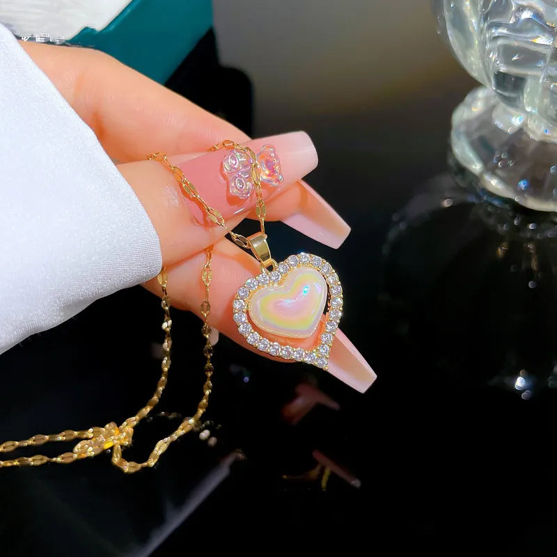 OIMG 316L Stainless Steel - Pearl Pendant Necklace Women