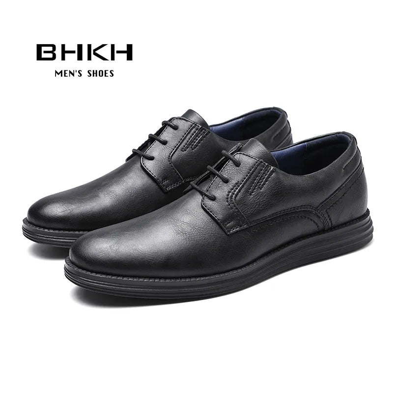 BHKH Man Leather Casual Shoes Business Work Office