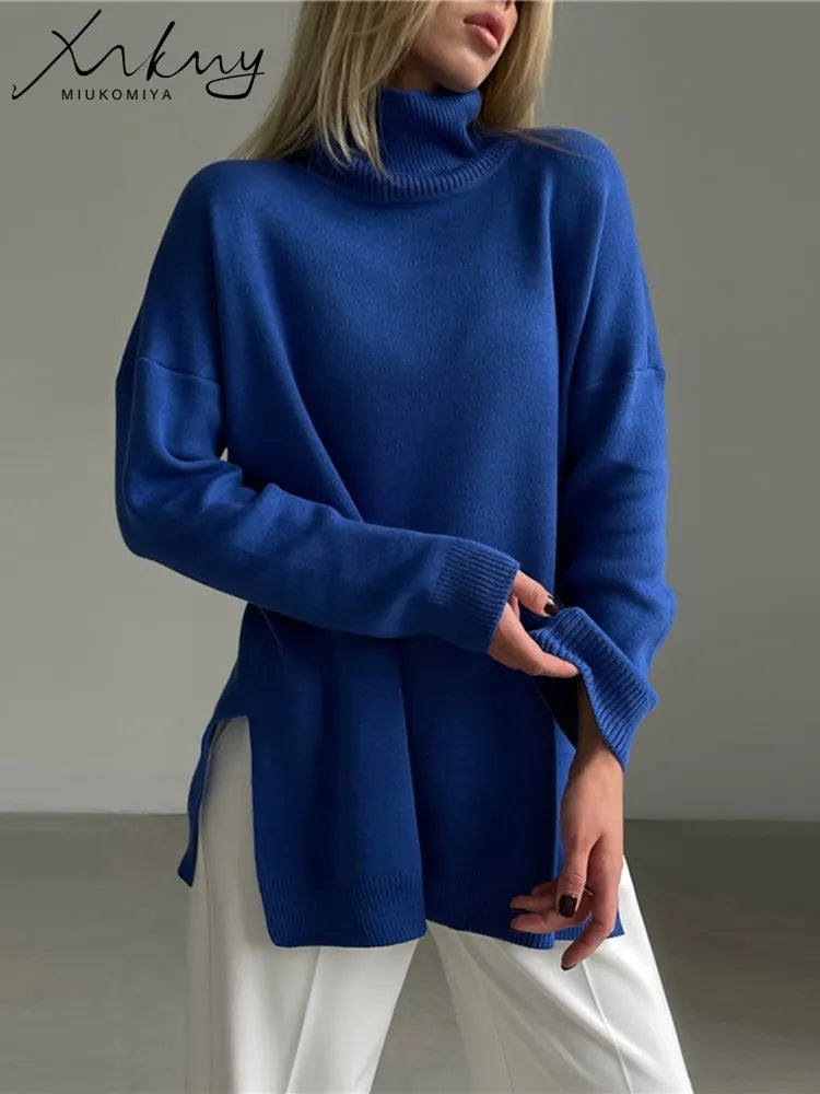 Warm Elegance: Turtleneck Women's Sweaters for Autumn-Winter