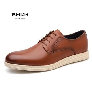 BHKH Man Leather Casual Shoes Business Work Office
