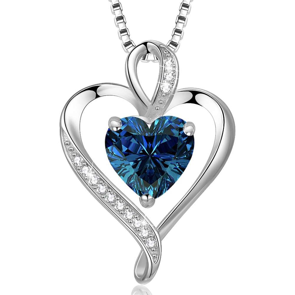 925 Sterling Silver Heart Necklace - A Passionate and Lovely Gift
