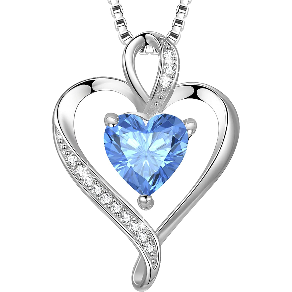925 Sterling Silver Heart Necklace - A Passionate and Lovely Gift