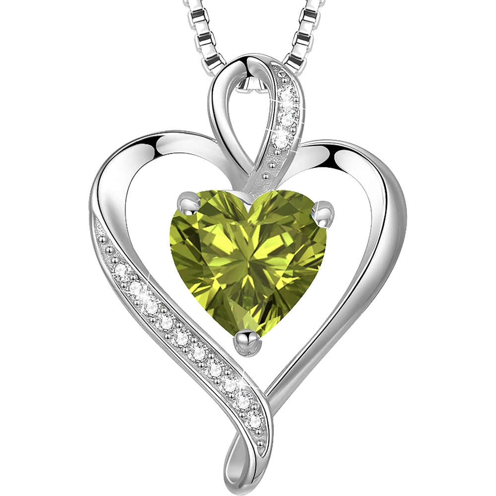 925 Sterling Silver Heart Necklace - A Passionate and Lovely Gift