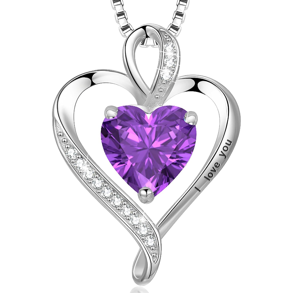 925 Sterling Silver Heart Necklace - A Passionate and Lovely Gift