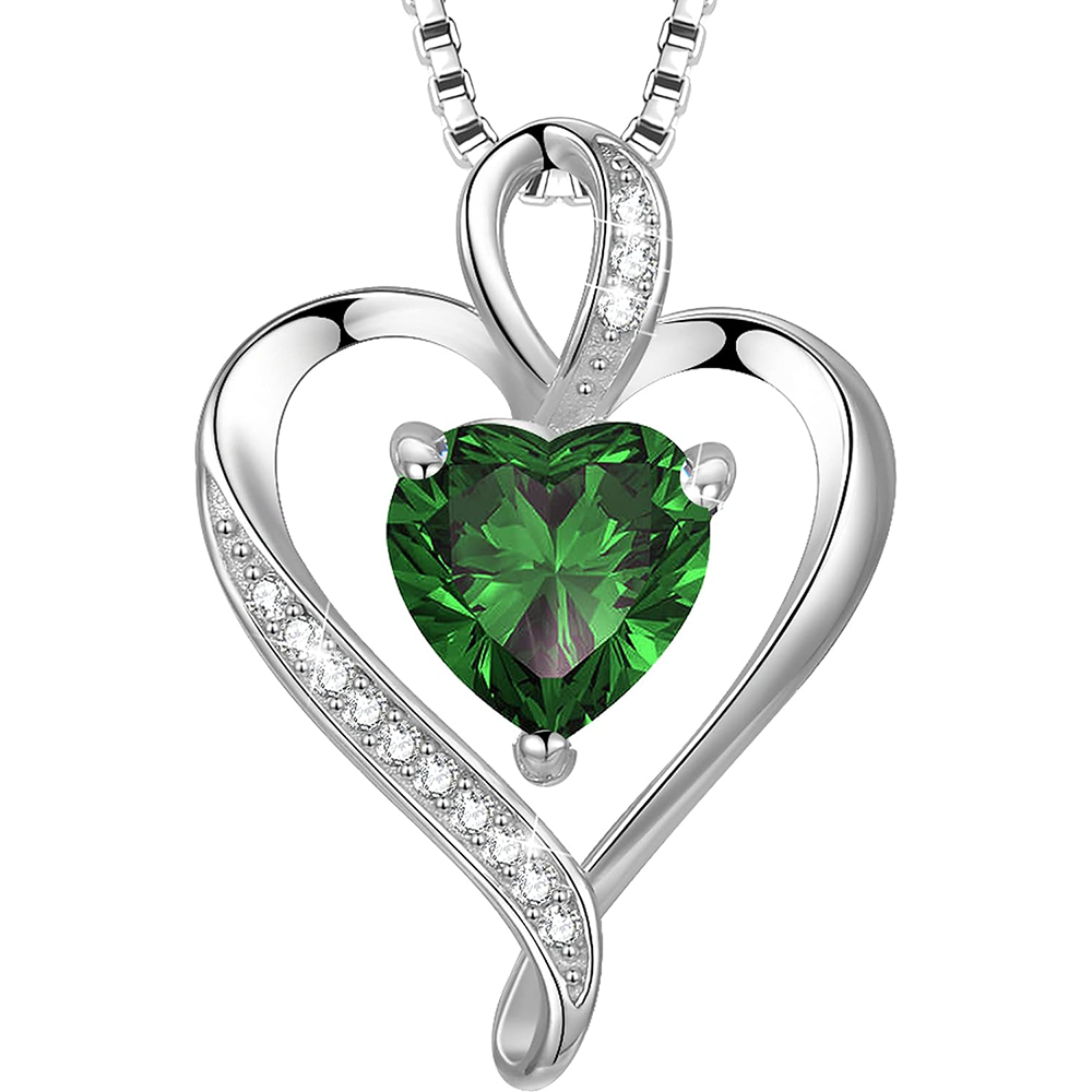 925 Sterling Silver Heart Necklace - A Passionate and Lovely Gift