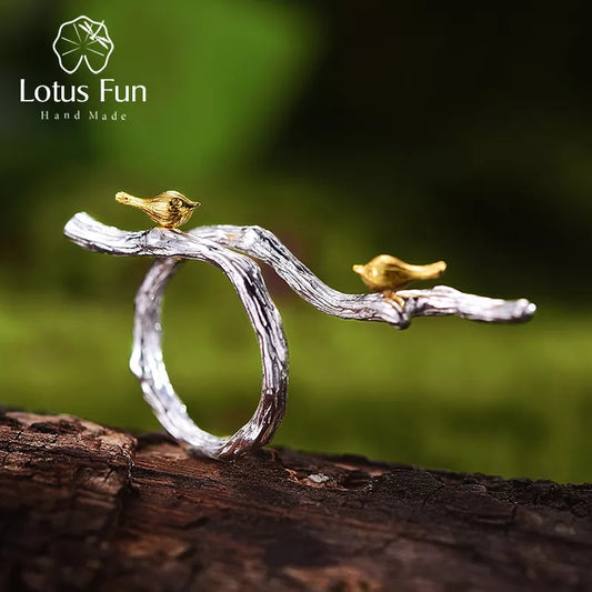 Lotus ~ Bird Ring ~ A Symbol of Empowerment