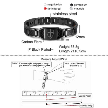 Steel Mastery Magnetic Bracelet – Unleash Your Strength