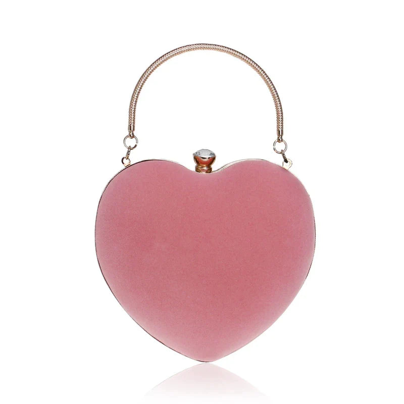 Shiny Heart Clutch - Eclat Elegance