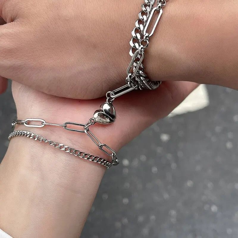 Magnetic Heart Couple Bracelets: Stylish Valentine's Day Gifts