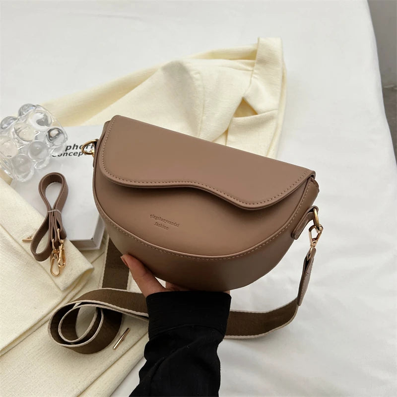 Half Moon Shoulder Crossbody Bag - Vintage Underarm Handbags