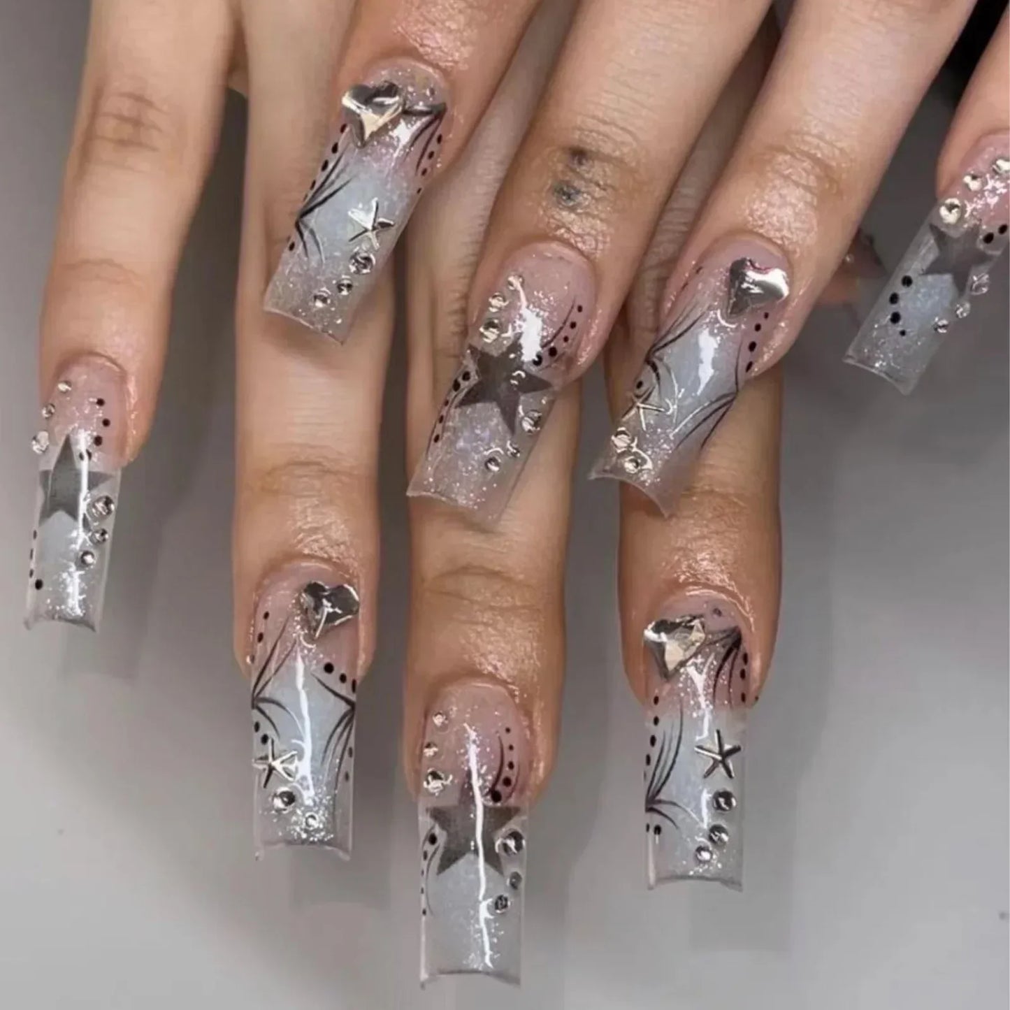 Acrylic Press-On Nails - Glamorous and Durable