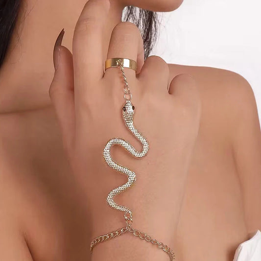 Snake Shaped Bracelet - Serpentine Elegance