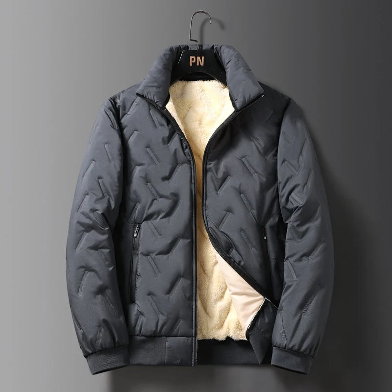 Winter Jacket Men Lambswool