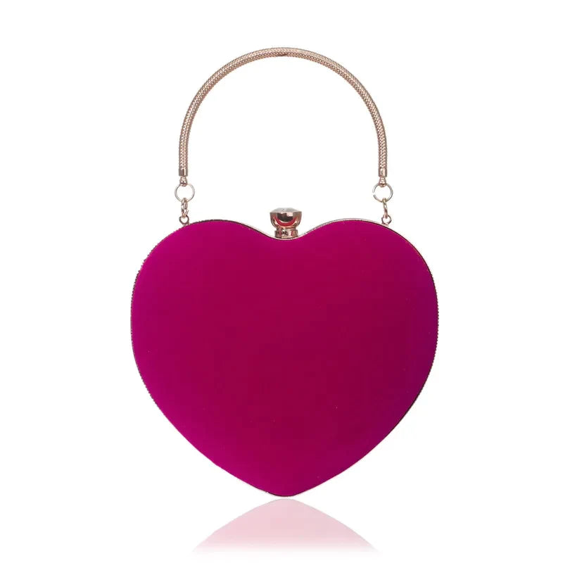 Shiny Heart Clutch - Eclat Elegance