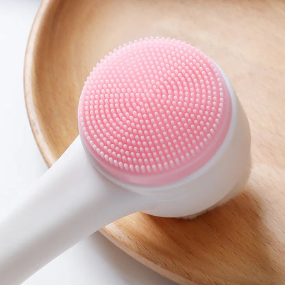 Silicone Face Cleansing Brush Double-Sided Facial -  Face Scrub Skin Care Tool