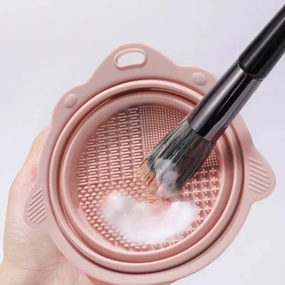 Silicone Brush Cleaning Bowl - Effortless Precision