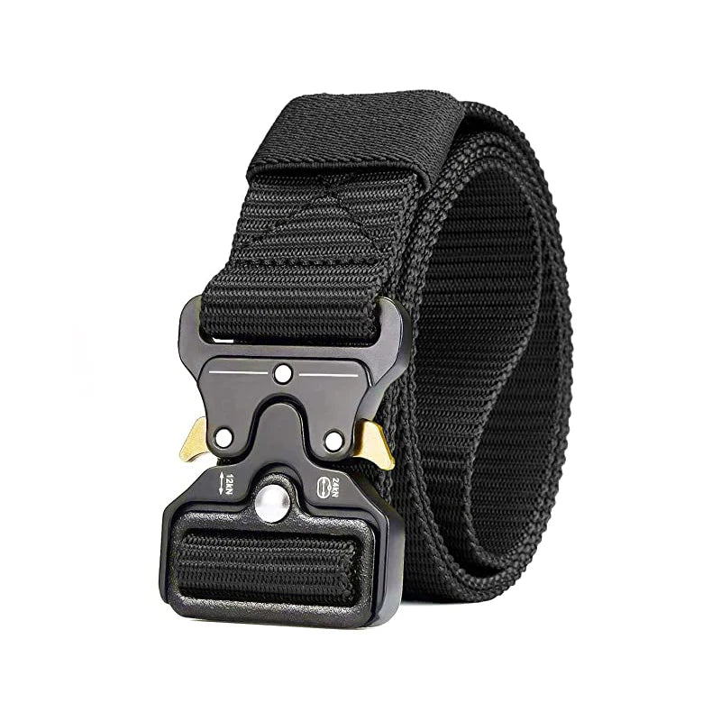 Genuine Tactical Belt Quick Release Outdoor Military Metal  Belt Soft Real Nylon Sports Accessories Men And Women Black Belt