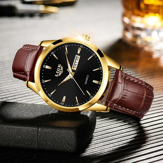 Lige Luxury Quartz - Business Men Wristwatches
