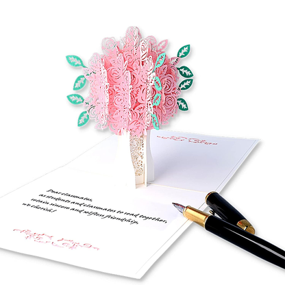 Adispotg 3D Pop Up Greeting Card - Express Your Love