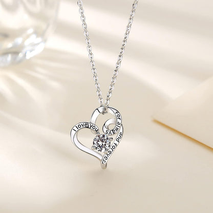 Silver Heart Necklace - 925 Sterling Silver - Ethernity Love