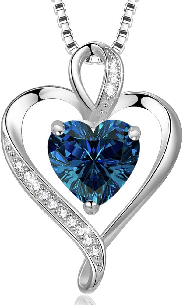 925 Sterling Silver Heart Necklace - A Passionate and Lovely Gift