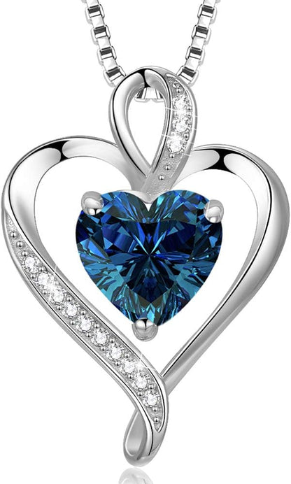 925 Sterling Silver Heart Necklace - A Passionate and Lovely Gift